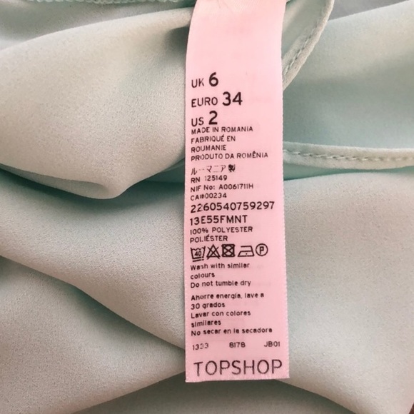 3/30$ Topshop Side Split Chiffon T-shirt - Picture 5 of 6